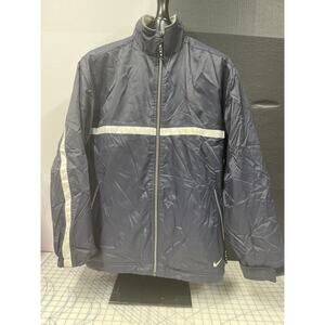 Vintage Nike Jacket Mens S‎ Navy Full Zip Fleece Lined Coat Outdoor Y2K